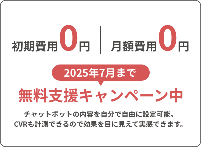 2025年7月まで無料支援キャンペーン中