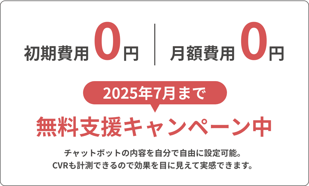 2025年7月まで無料支援キャンペーン中